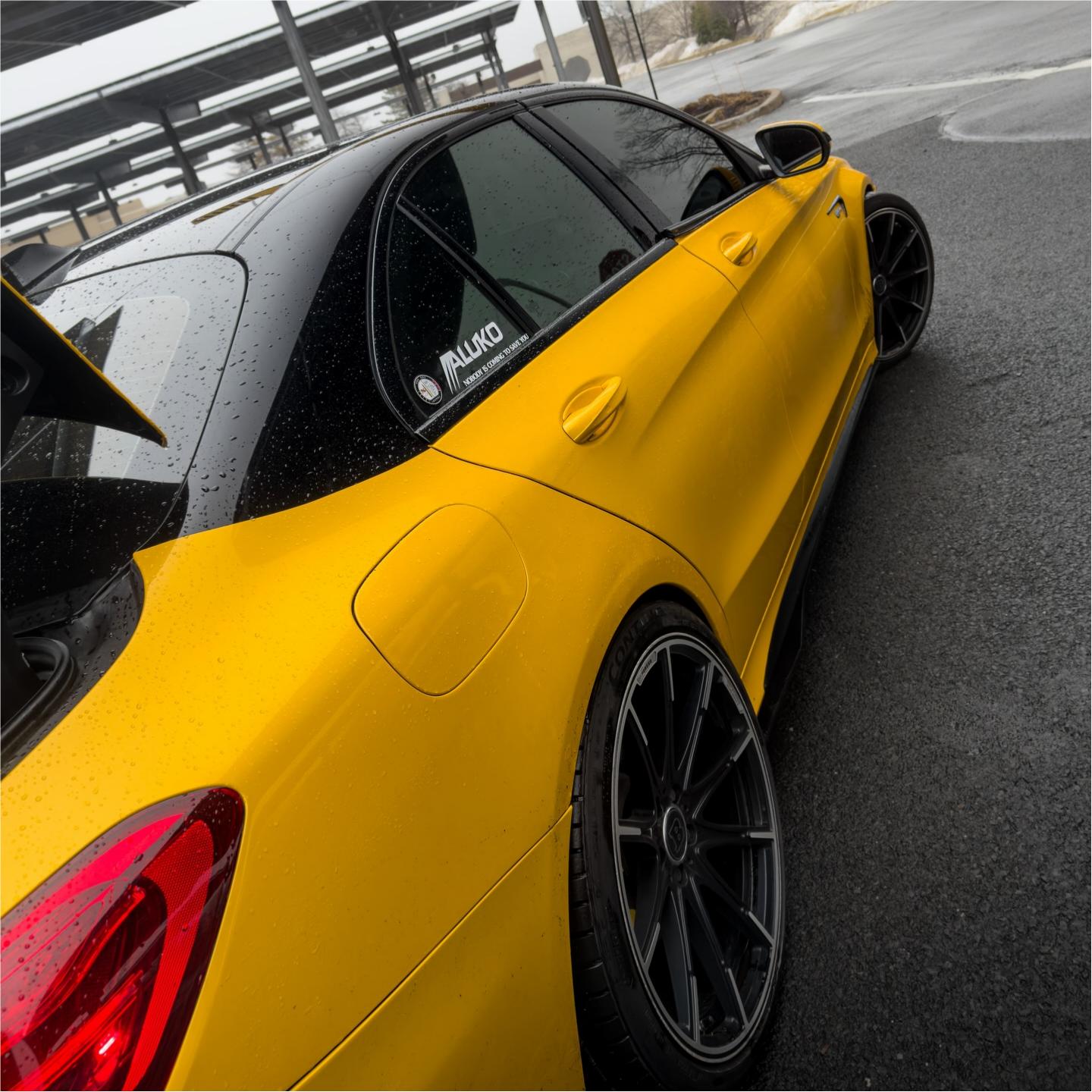 Gloss Metallic Golden Yellow Car Vinyl Wrap PET product image 6 - Veloro metallic vinyl wrap
