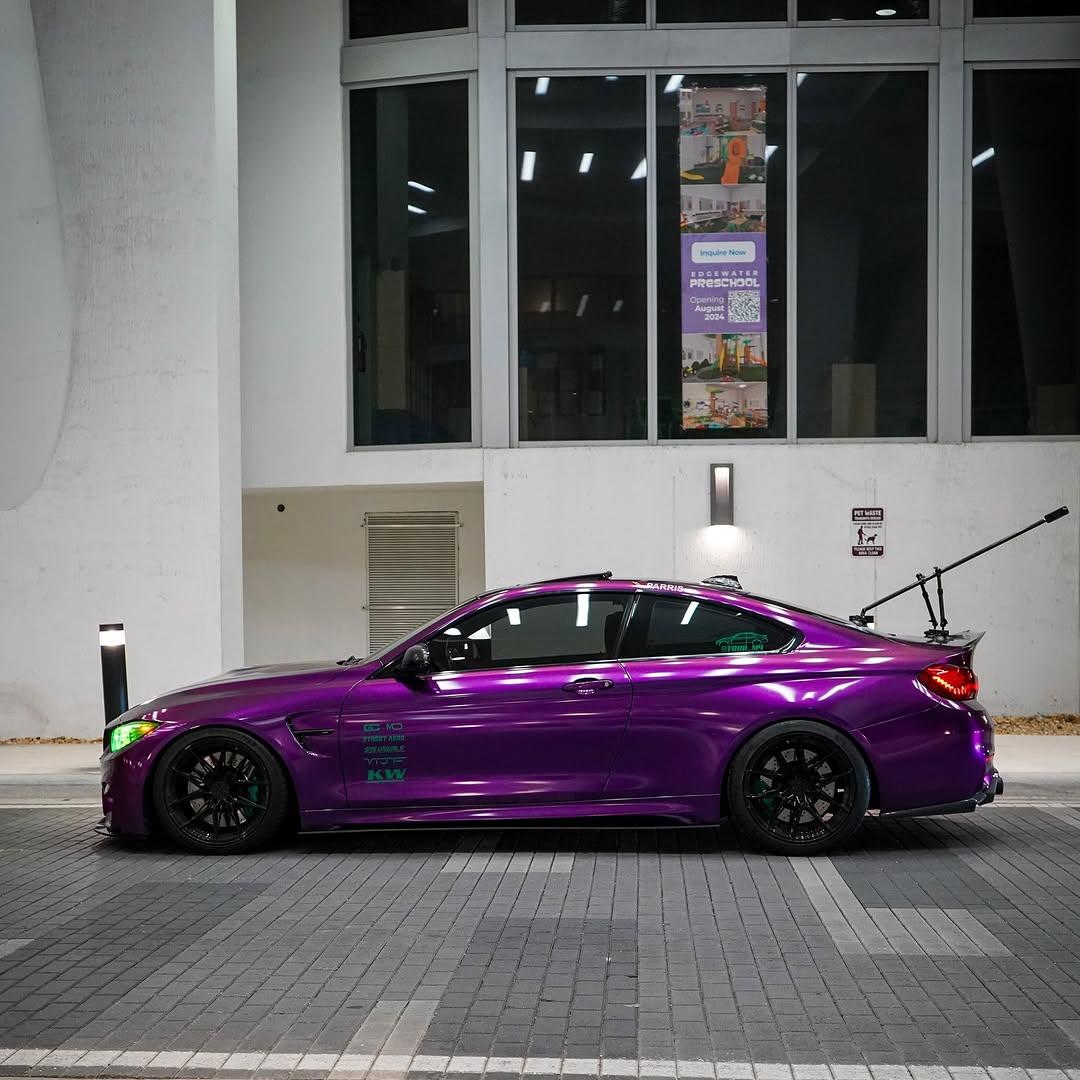 Gloss Metallic Grape Purple Car Vinyl Wrap PET product image 6 - Veloro metallic vinyl wrap
