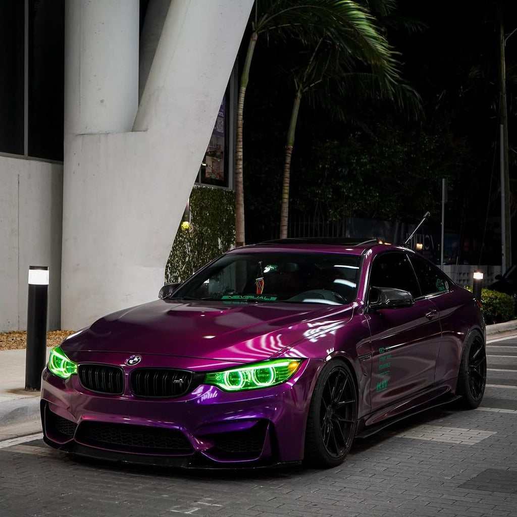 Gloss Metallic Grape Purple Car Vinyl Wrap PET product image 3 - Veloro metallic vinyl wrap
