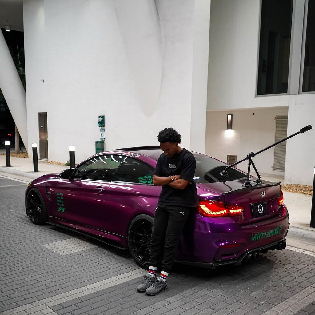 Gloss Metallic Grape Purple Car Vinyl Wrap PET product image 9 - Veloro metallic vinyl wrap