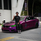 Gloss Metallic Grape Purple Car Vinyl Wrap PET product image 10 - Veloro metallic vinyl wrap