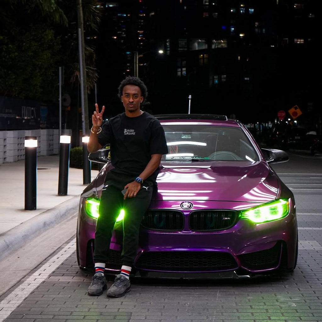 Gloss Metallic Grape Purple Car Vinyl Wrap PET product image 8 - Veloro metallic vinyl wrap