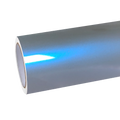 Gloss Metallic Grey Blue Car Vinyl Wrap PET