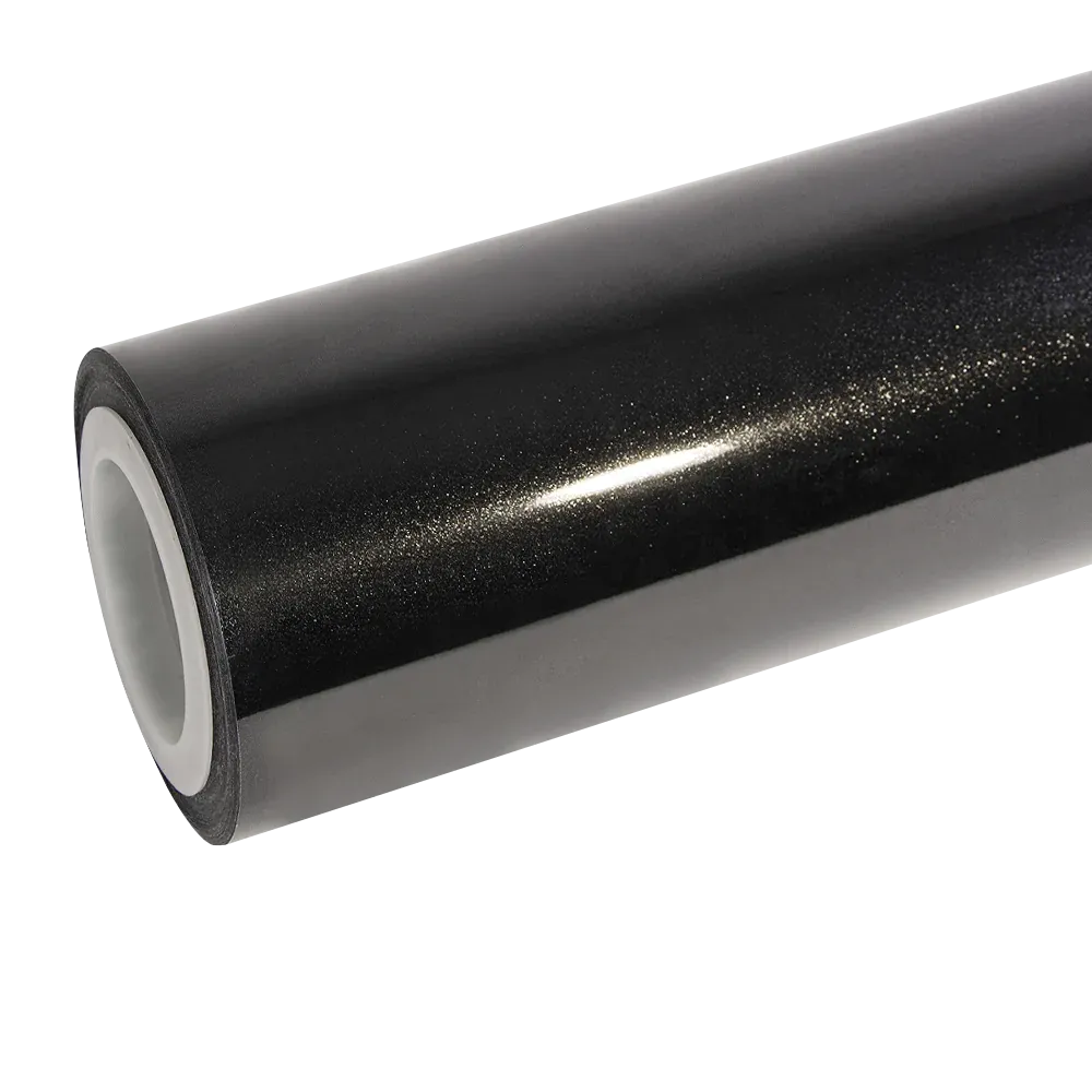 Gloss Glitter Dark Grey Car Vinyl Wrap Sale