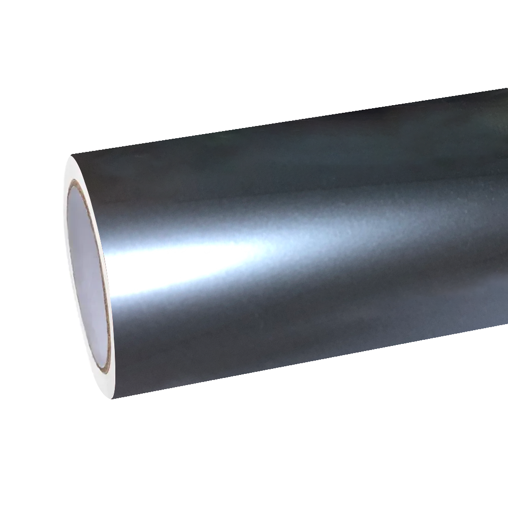 Gloss Metallic Liquid Gunmetal Grey Car Vinyl Wrap PET