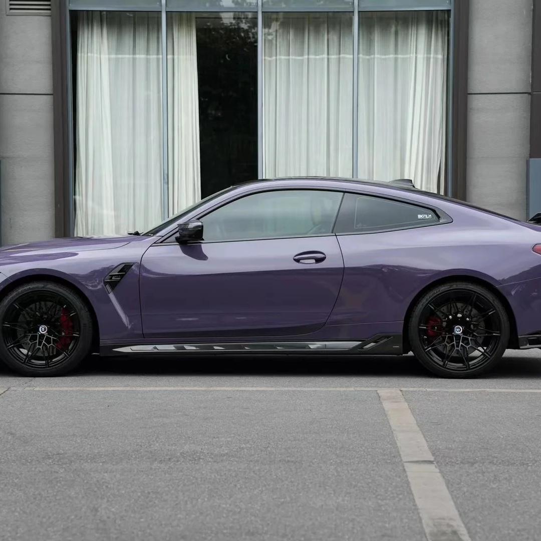 Gloss Metallic Hazy Purple Car Vinyl Wrap PET product image 4 - Veloro metallic vinyl wrap