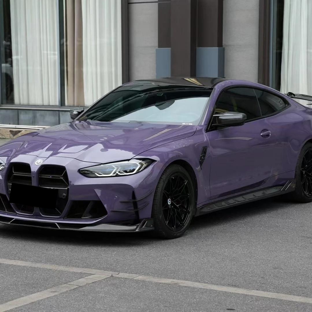 Gloss Metallic Hazy Purple Car Vinyl Wrap PET product image 3 - Veloro metallic vinyl wrap
