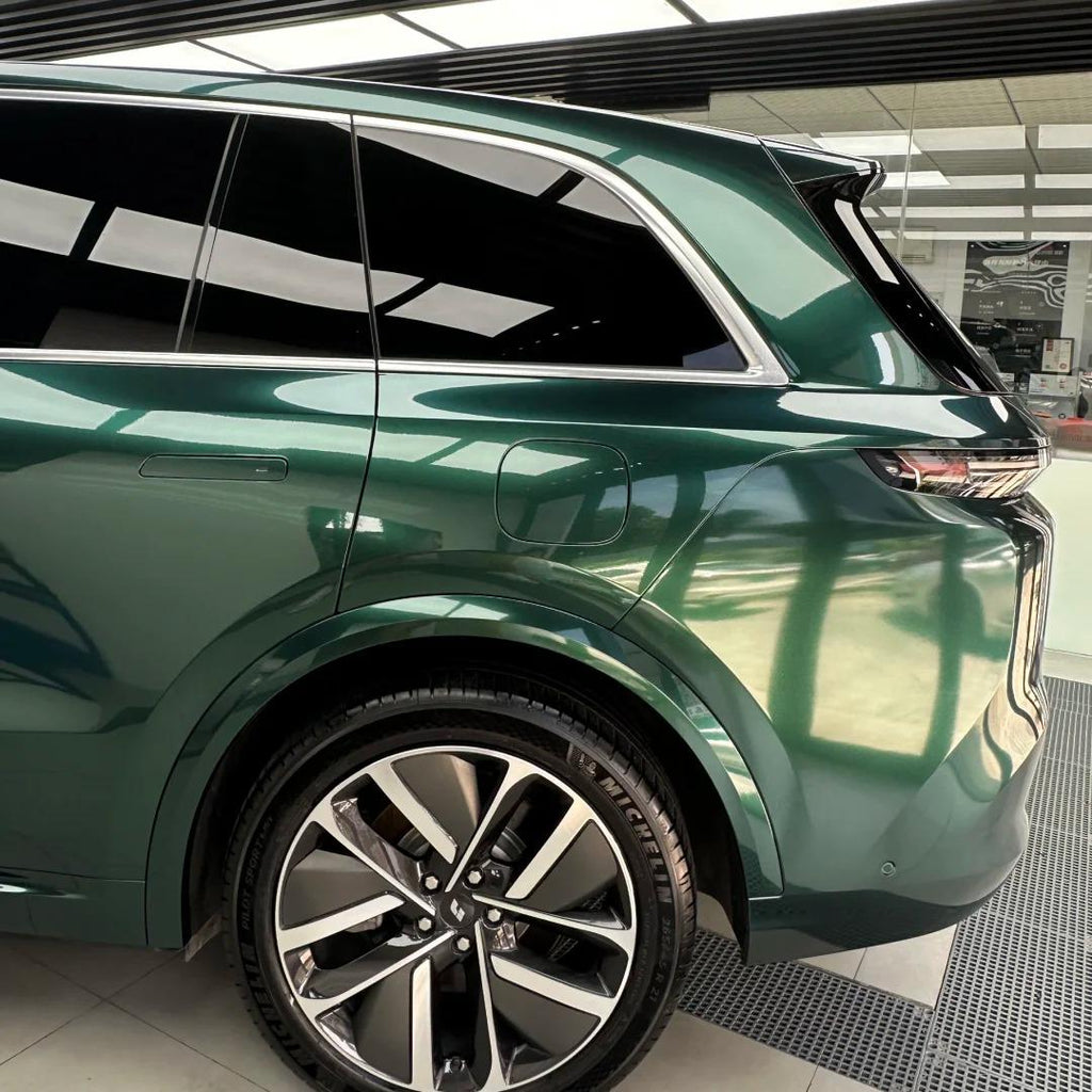 Gloss Metallic Ideal Dark Green Car Vinyl Wrap product image 14 - Veloro metallic vinyl wrap