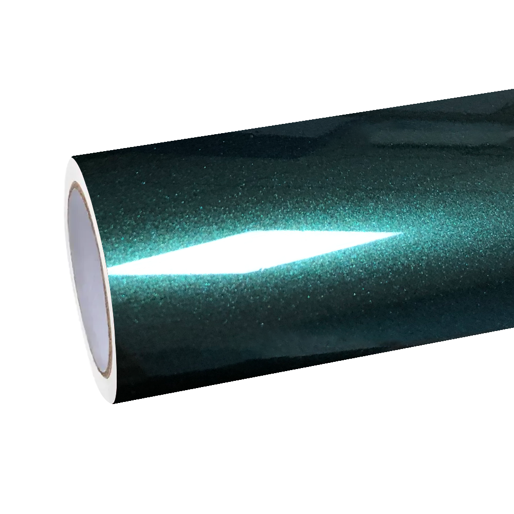 Gloss Metallic Ideal Dark Green Car Vinyl Wrap product image 2 - Veloro metallic vinyl wrap