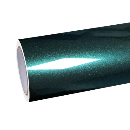 Gloss Metallic Ideal Dark Green Car Vinyl Wrap product image 2 - Veloro metallic vinyl wrap