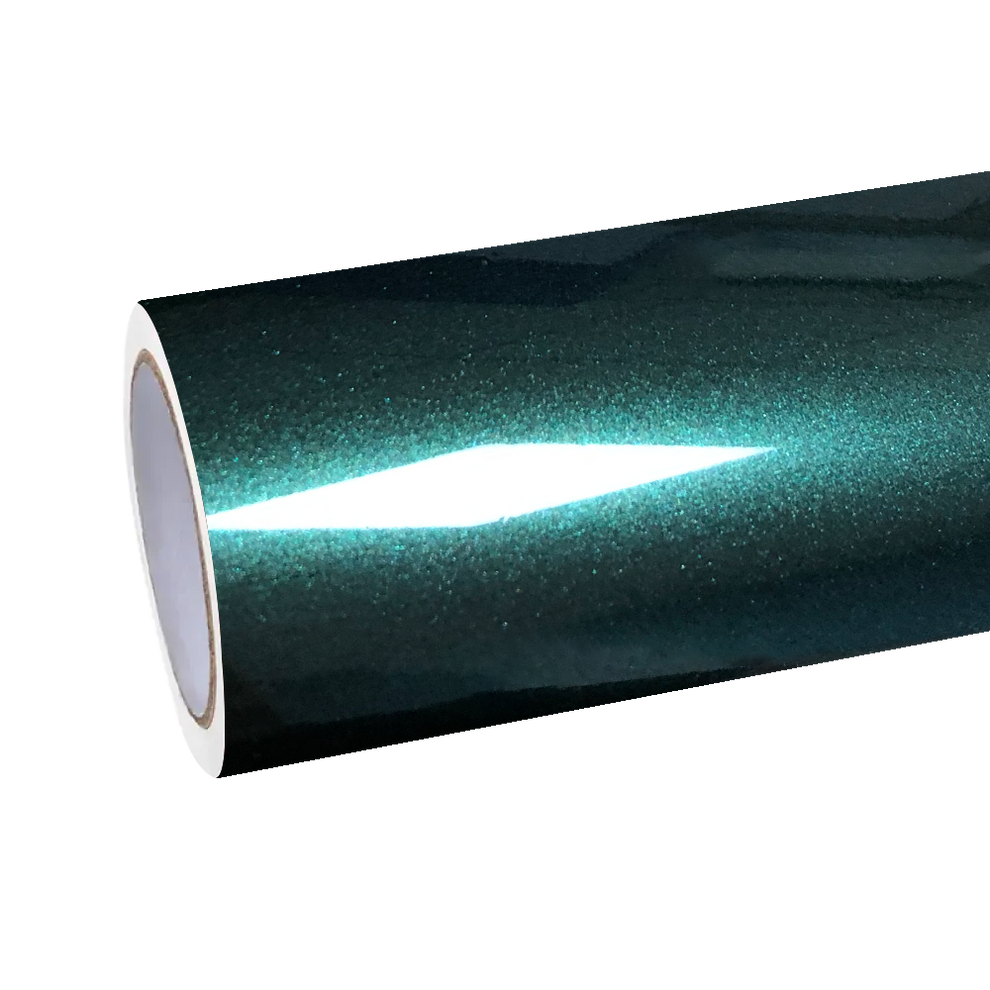 Gloss Metallic Ideal Dark Green Car Vinyl Wrap product image 2 - Veloro metallic vinyl wrap