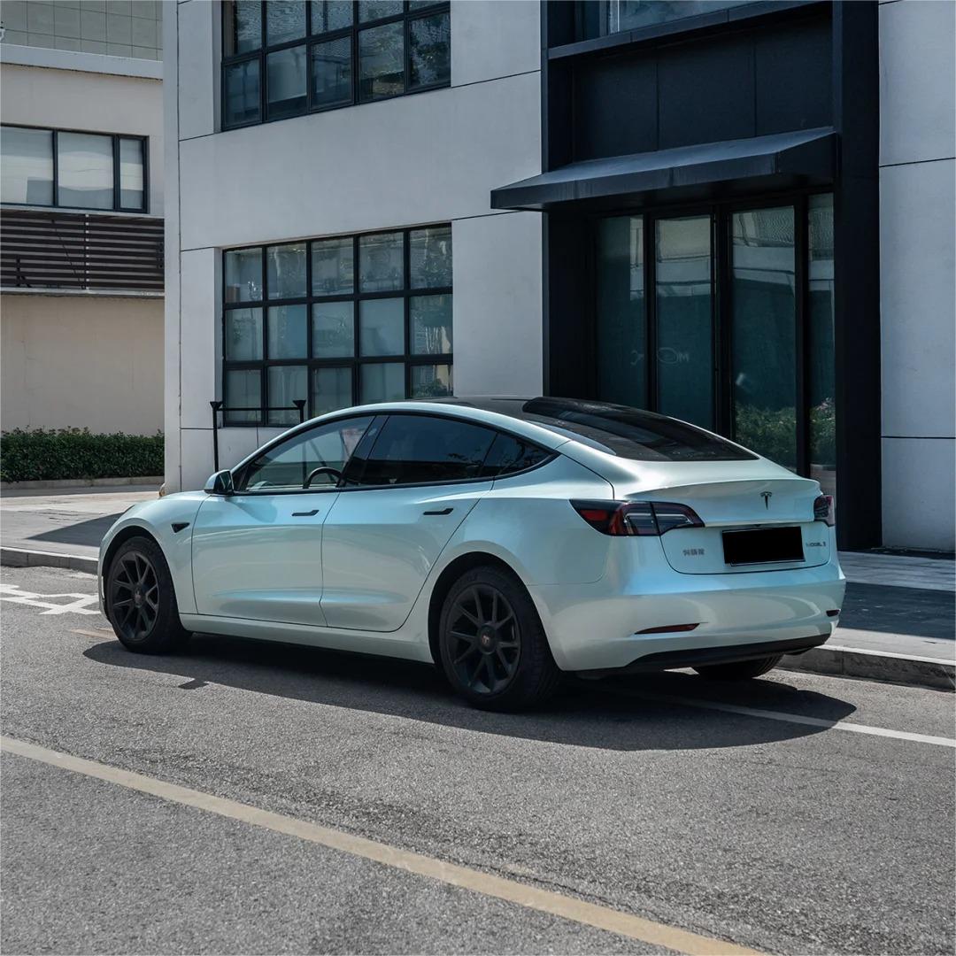 Gloss Metallic Jade Green Car Vinyl Wrap product image 10 - Veloro metallic vinyl wrap