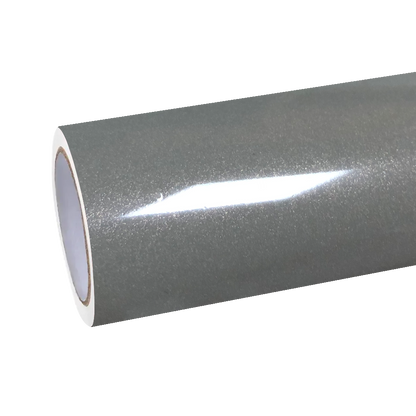Gloss Metallic Jasper Grey Car Vinyl Wrap PET