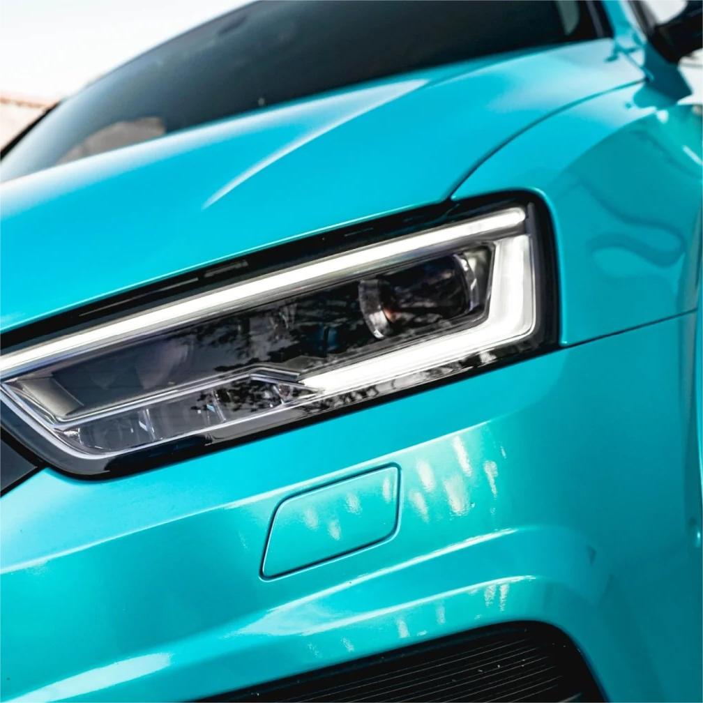 Gloss Metallic Lake Blue Car Vinyl Wrap product image 6 - Veloro metallic vinyl wrap