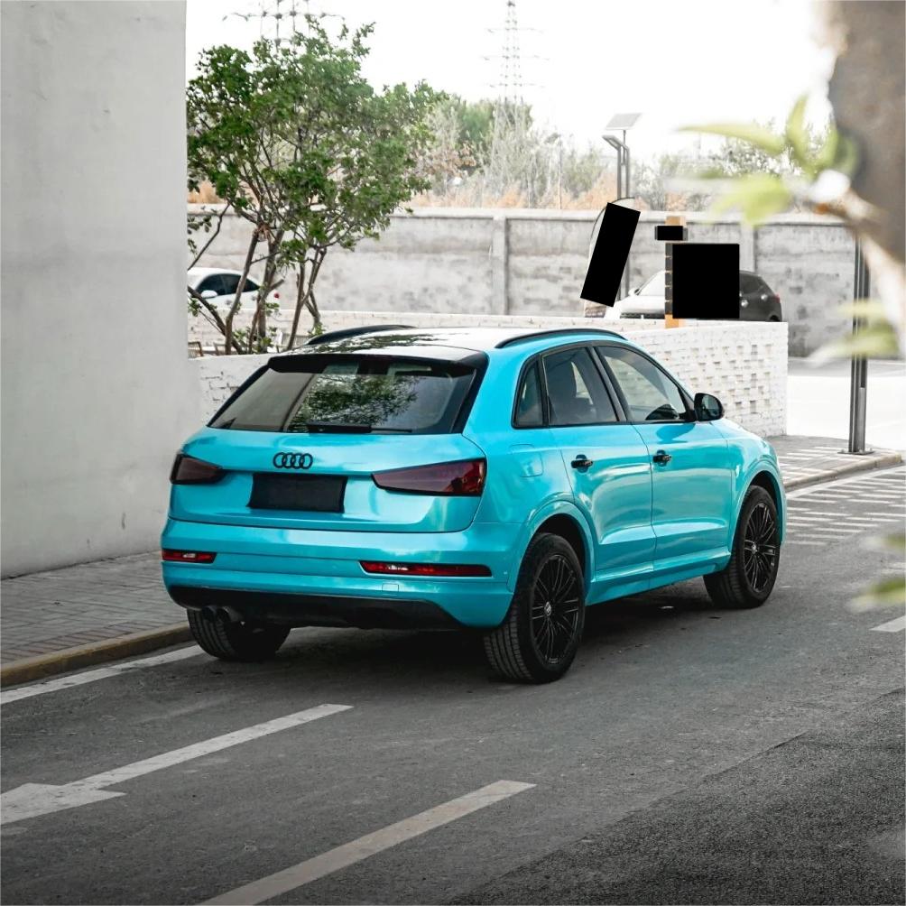 Gloss Metallic Lake Blue Car Vinyl Wrap product image 4 - Veloro metallic vinyl wrap