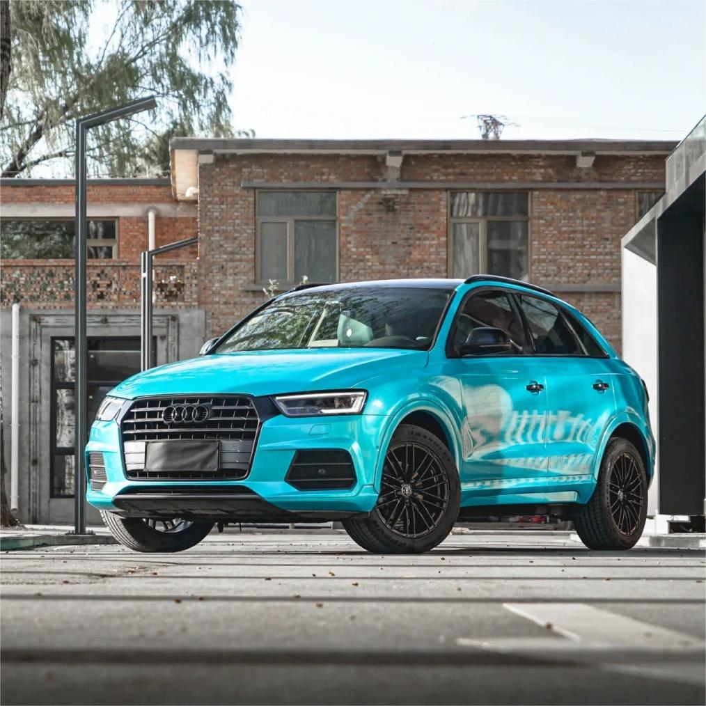 Gloss Metallic Lake Blue Car Vinyl Wrap product image 8 - Veloro metallic vinyl wrap