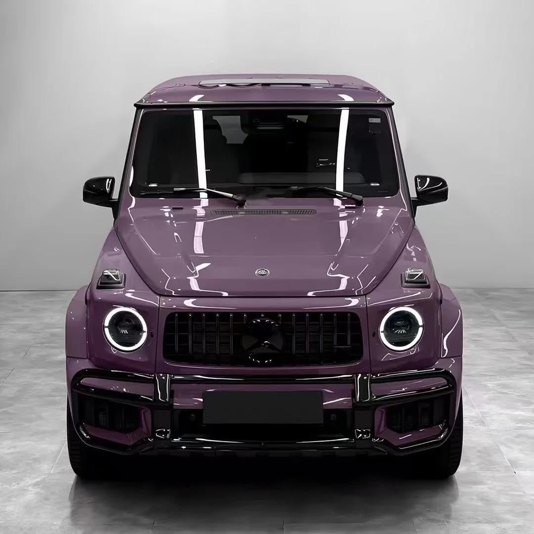 Gloss Metallic Latte Purple Car Vinyl Wrap PET product image 5 - Veloro metallic vinyl wrap