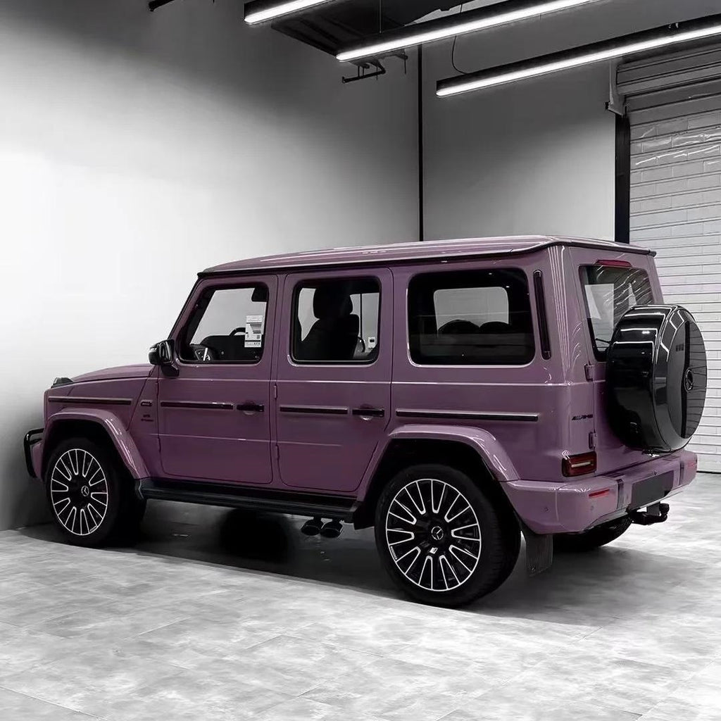Gloss Metallic Latte Purple Car Vinyl Wrap PET product image 4 - Veloro metallic vinyl wrap