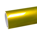 Gloss Metallic Lemon Yellow Car Vinyl Wrap