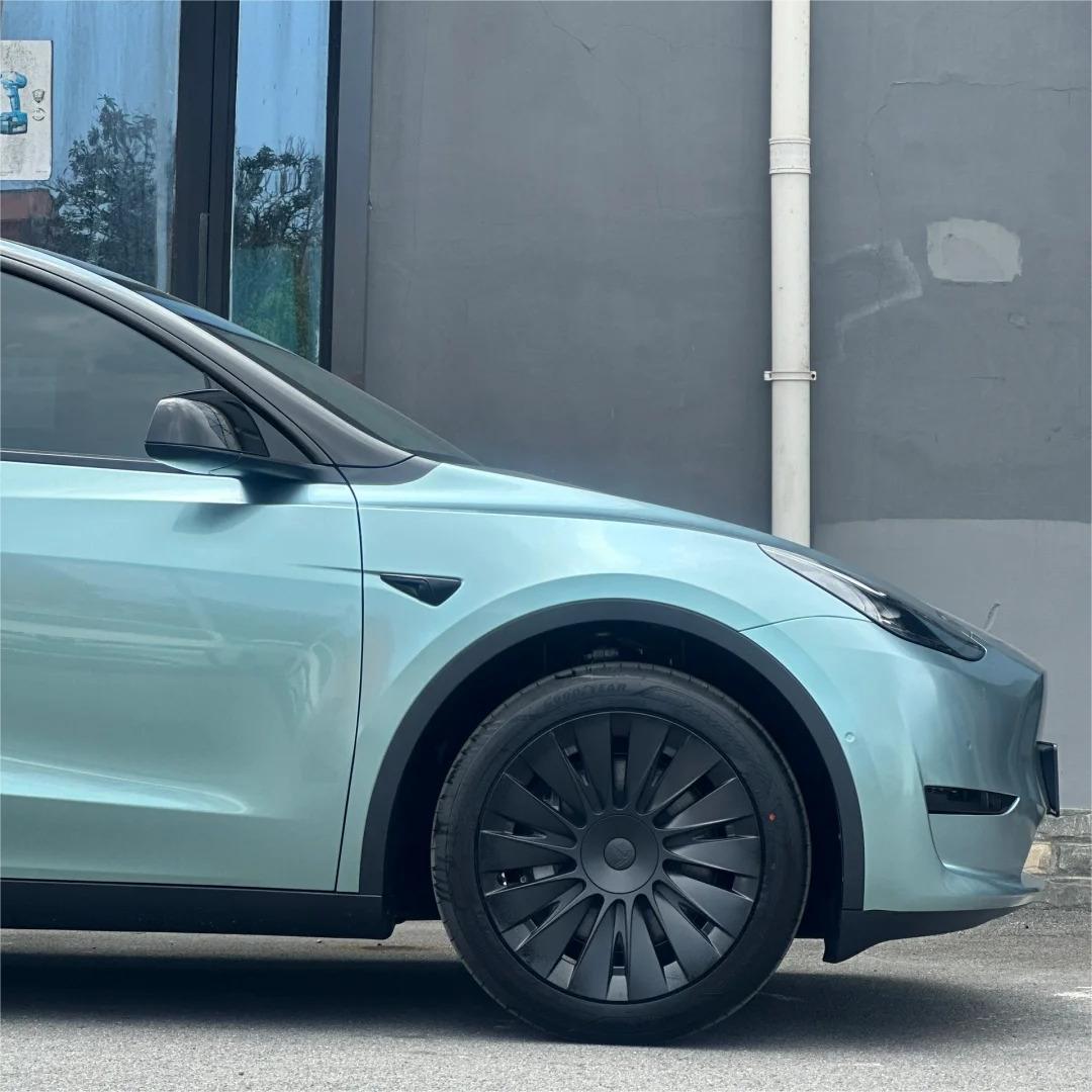 Gloss Metallic Light Steel Blue Car Vinyl Wrap product image 9 - Veloro metallic vinyl wrap