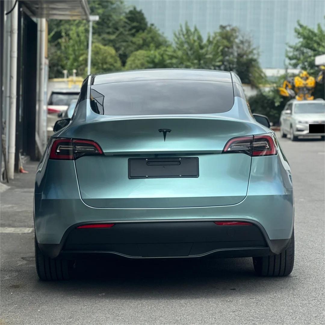 Gloss Metallic Light Steel Blue Car Vinyl Wrap product image 11 - Veloro metallic vinyl wrap