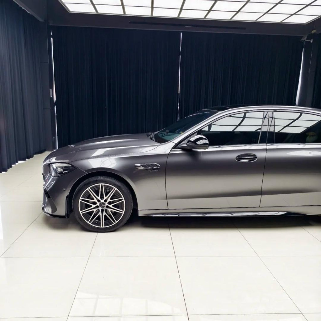 Gloss Metallic Liquid Agate Grey Car Vinyl Wrap PET product image 8 - Veloro metallic vinyl wrap