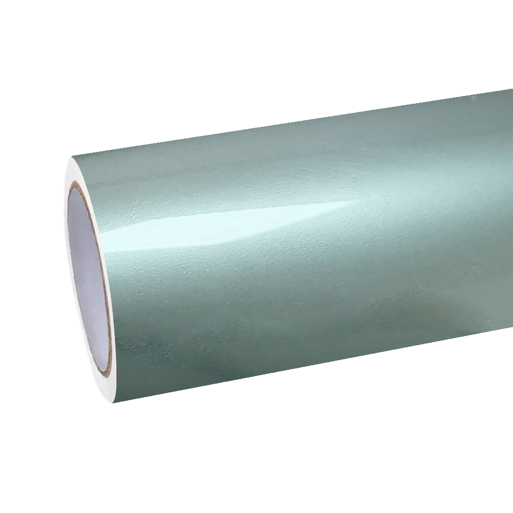 Gloss Metallic Liquid Alpine Green Car Vinyl Wrap PET