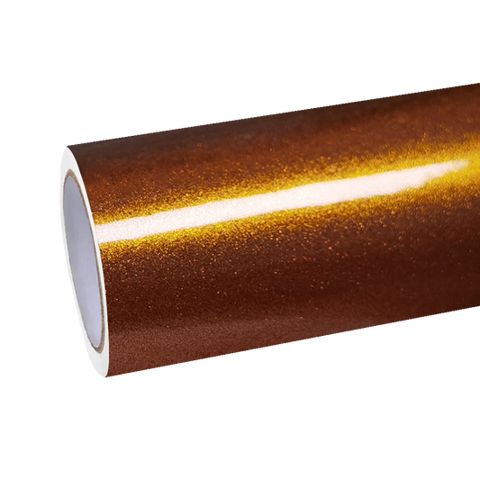 Gloss Metallic Liquid Copper Brown Car Vinyl Wrap