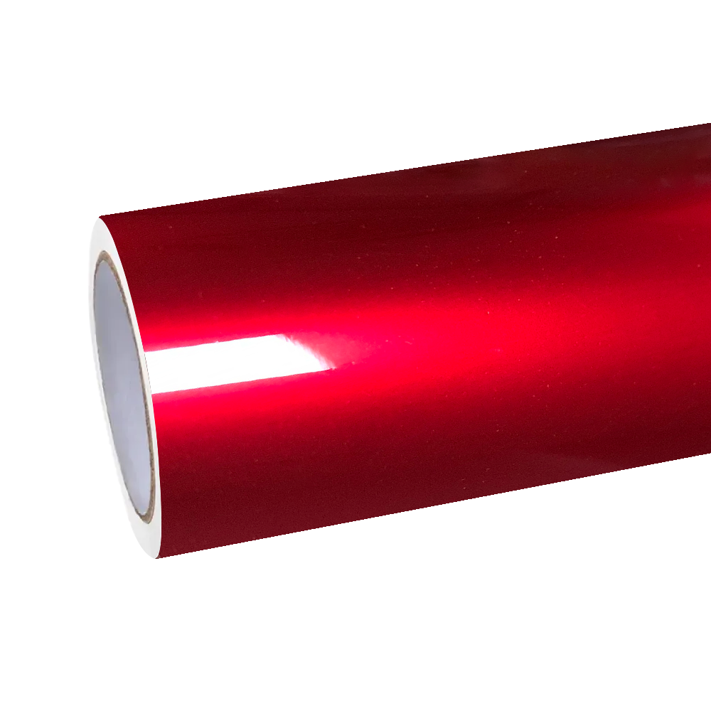 Gloss Metallic Liquid Ruby Red Car Vinyl Wrap PET