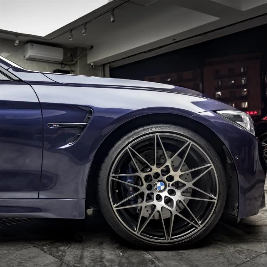 Gloss Metallic Macao Blue Car Vinyl Wrap PET product image 7 - Veloro metallic vinyl wrap