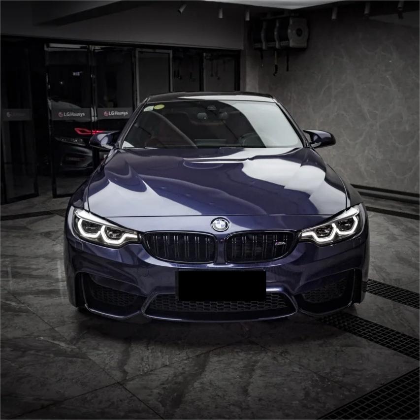 Gloss Metallic Macao Blue Car Vinyl Wrap PET product image 2 - Veloro metallic vinyl wrap