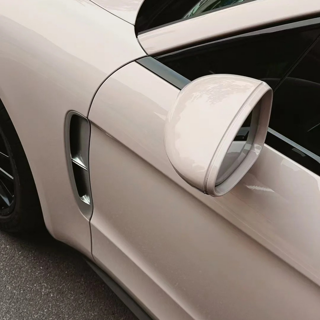 Gloss Metallic Macaron Peach Pink Car Vinyl Wrap product image 5 - Veloro metallic vinyl wrap