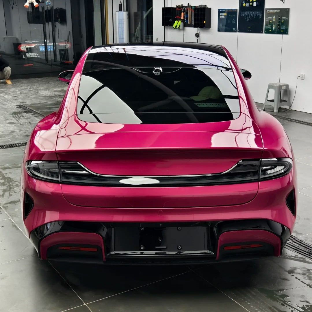 Gloss Metallic Magenta Red Car Vinyl Wrap PET product image 8 - Veloro metallic vinyl wrap