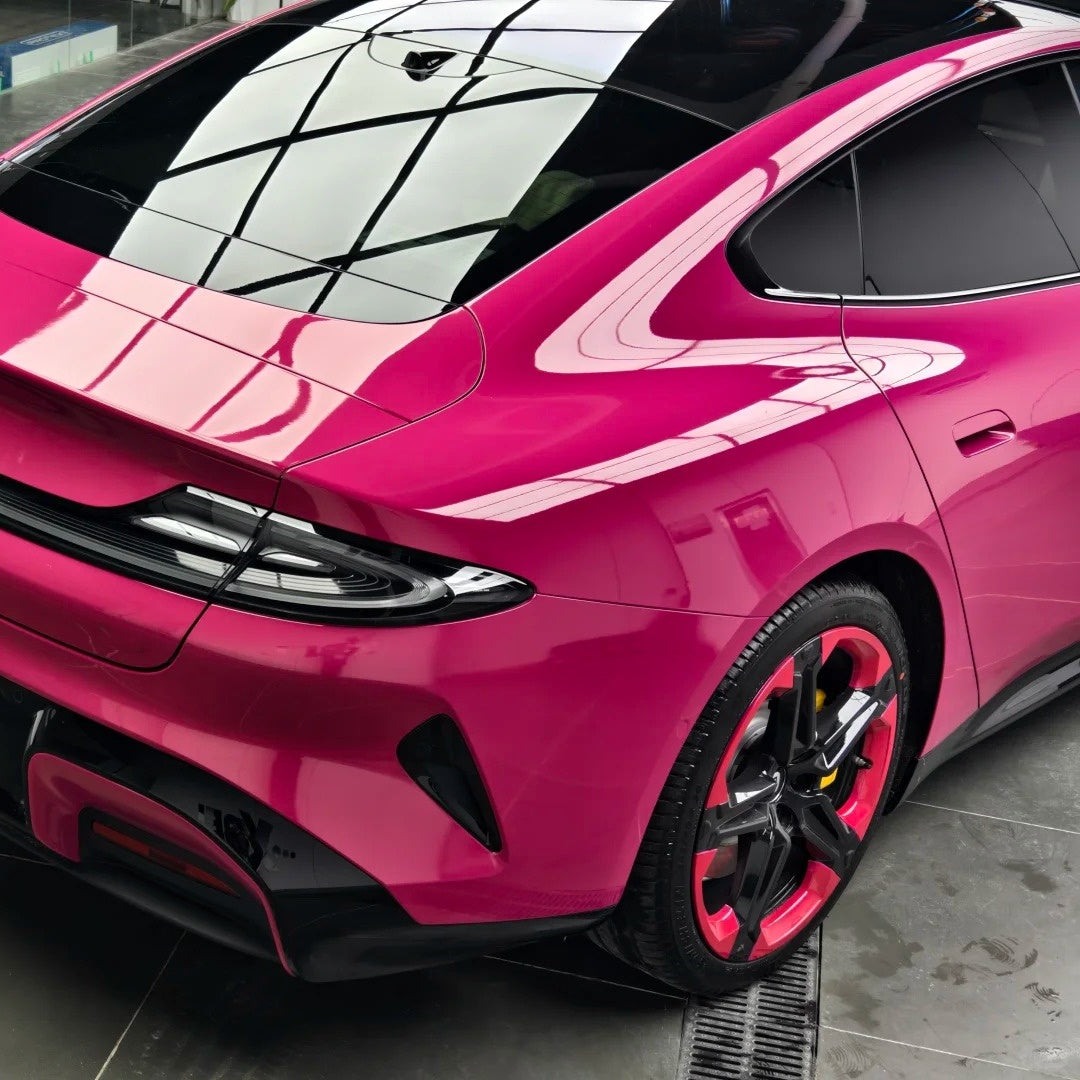 Gloss Metallic Magenta Red Car Vinyl Wrap PET product image 10 - Veloro metallic vinyl wrap
