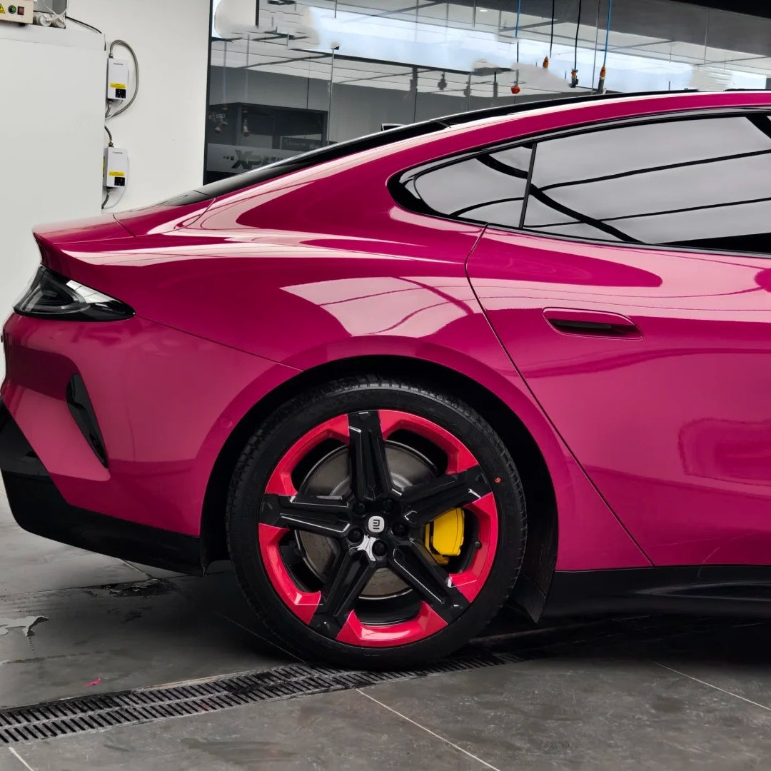 Gloss Metallic Magenta Red Car Vinyl Wrap PET product image 12 - Veloro metallic vinyl wrap