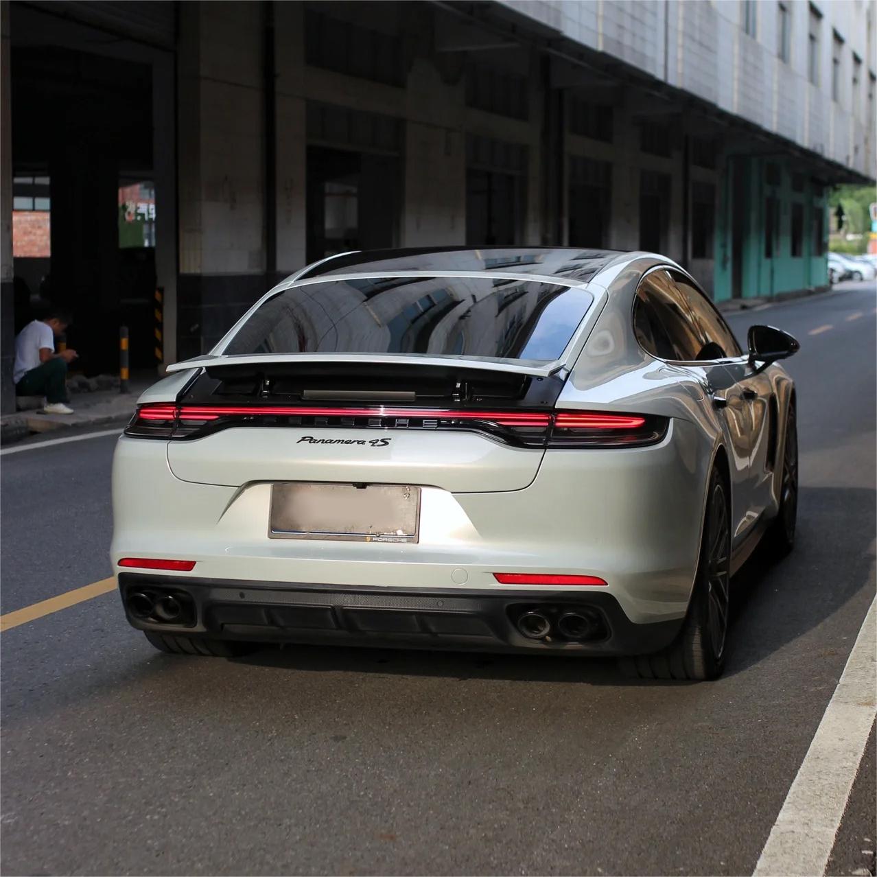 Gloss Metallic Martin Silver Grey Car Vinyl Wrap Porsche PET product image 6 - Veloro metallic vinyl wrap