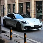 Gloss Metallic Martin Silver Grey Car Vinyl Wrap Porsche PET product image 7 - Veloro metallic vinyl wrap