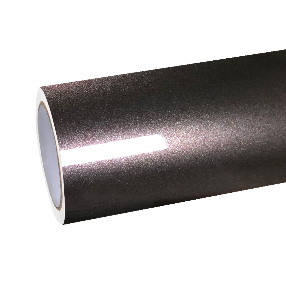 Gloss Metallic Metal Brown Car Vinyl Wrap PET