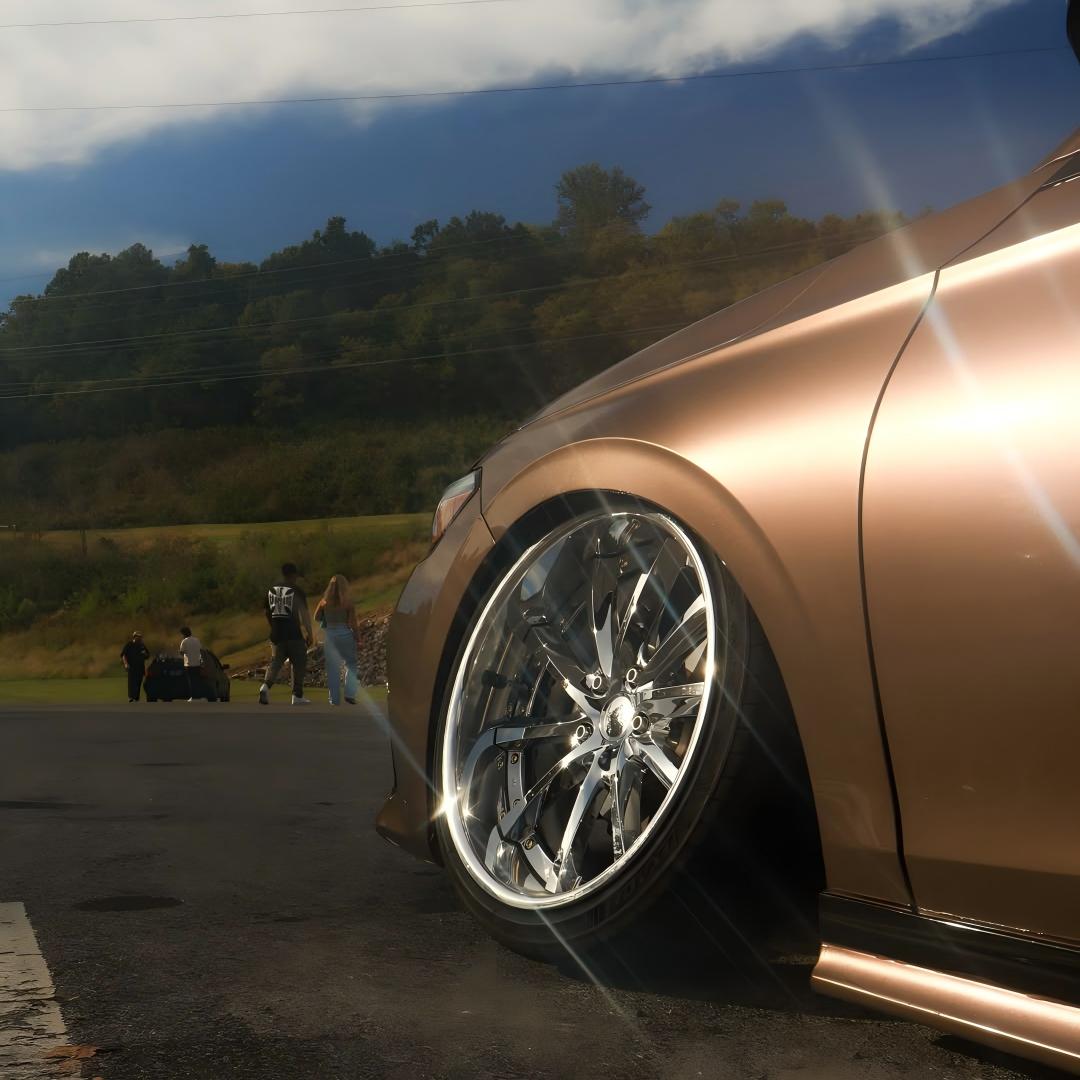 Gloss Metallic Metal Brown Car Vinyl Wrap PET product image 4 - Veloro metallic vinyl wrap