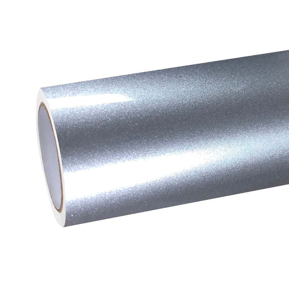Gloss Metallic Metal Silver Car Vinyl Wrap