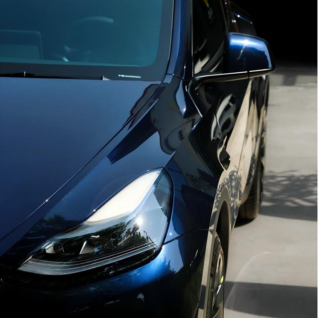 Gloss Metallic Midnight Blue Car Vinyl Wrap PET product image 3 - Veloro metallic vinyl wrap