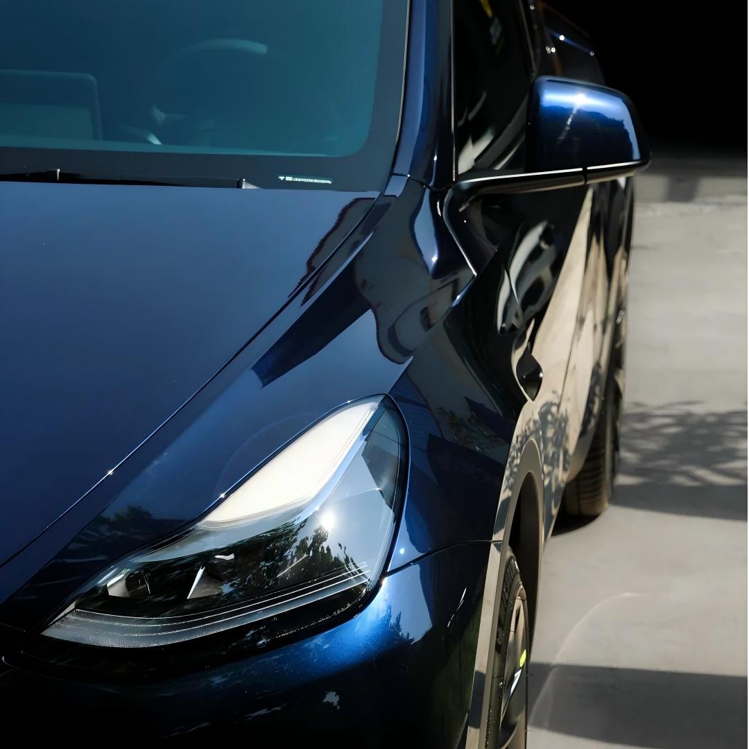 Gloss Metallic Midnight Blue Car Vinyl Wrap PET product image 3 - Veloro metallic vinyl wrap