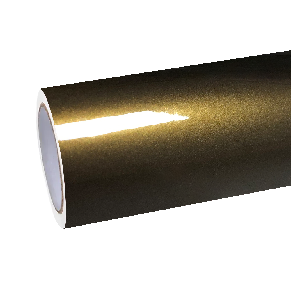Gloss Metallic Midnight Gold Car Vinyl Wrap PET product image 2 - Veloro metallic vinyl wrap