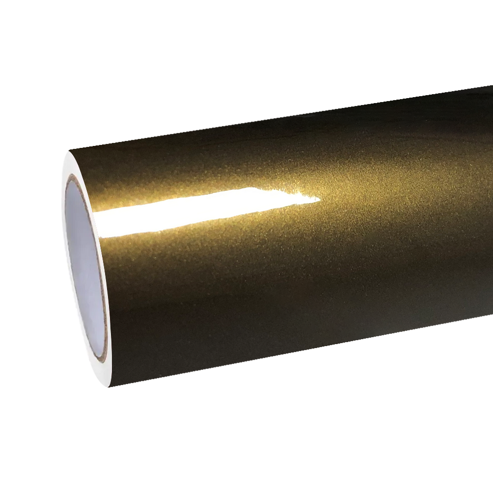 Gloss Metallic Midnight Gold Car Vinyl Wrap PET product image 2 - Veloro metallic vinyl wrap
