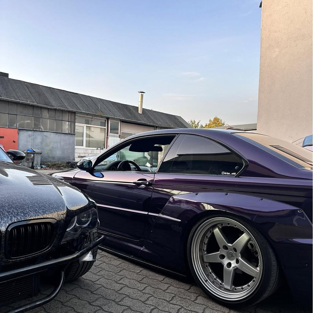 Gloss Metallic Midnight Purple Car Vinyl Wrap BMW PET product image 5 - Veloro metallic vinyl wrap