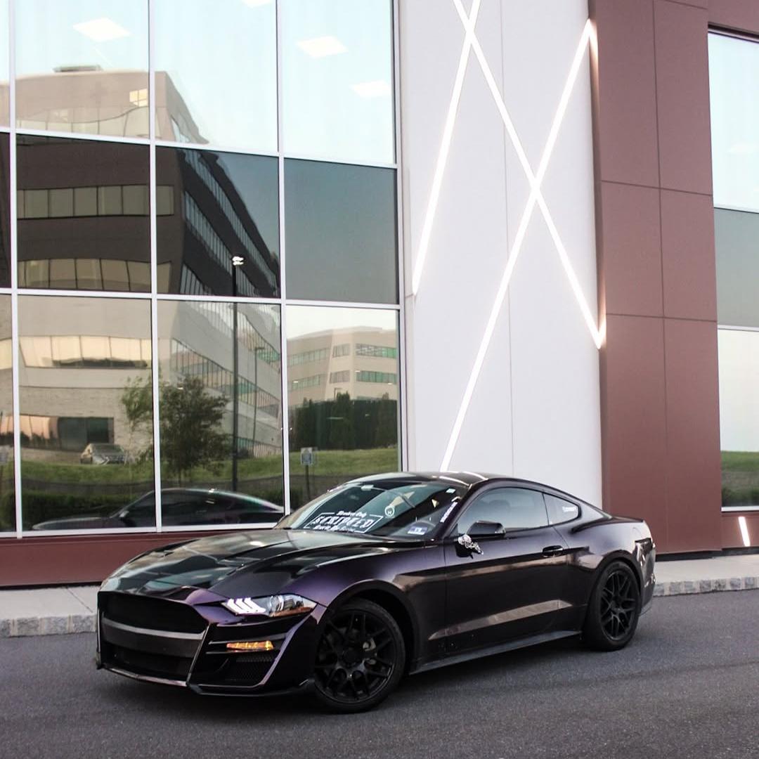Gloss Metallic Midnight Purple Car Vinyl Wrap BMW PET product image 13 - Veloro metallic vinyl wrap