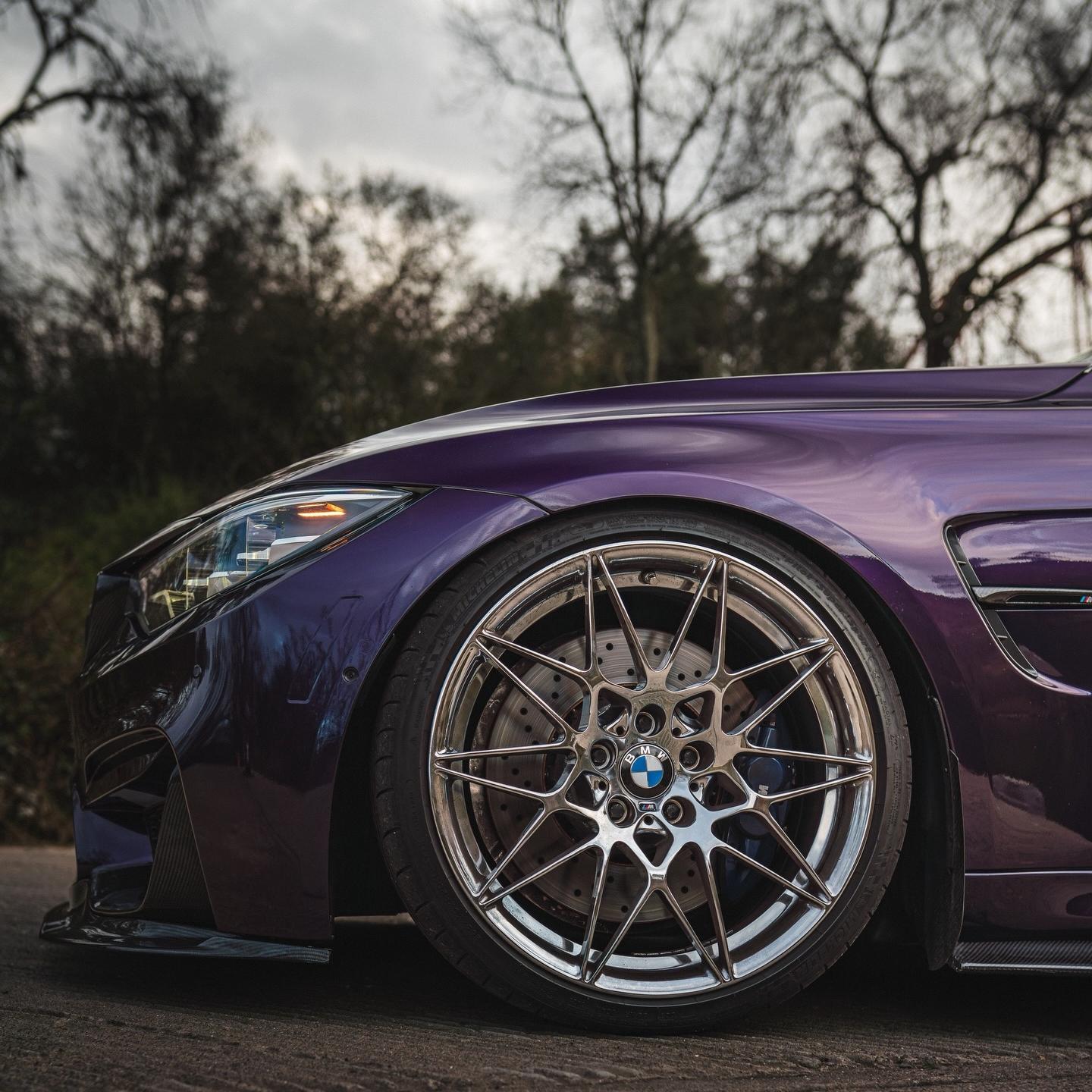 Gloss Metallic Midnight Purple Car Vinyl Wrap BMW PET product image 11 - Veloro metallic vinyl wrap