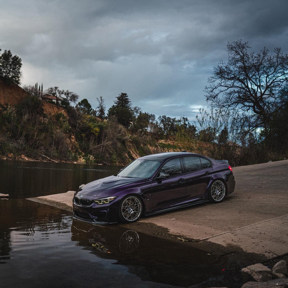 Gloss Metallic Midnight Purple Car Vinyl Wrap BMW PET product image 9 - Veloro metallic vinyl wrap