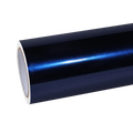 Glossy Metallic Glitter Black Blue Vinyl Wrap
