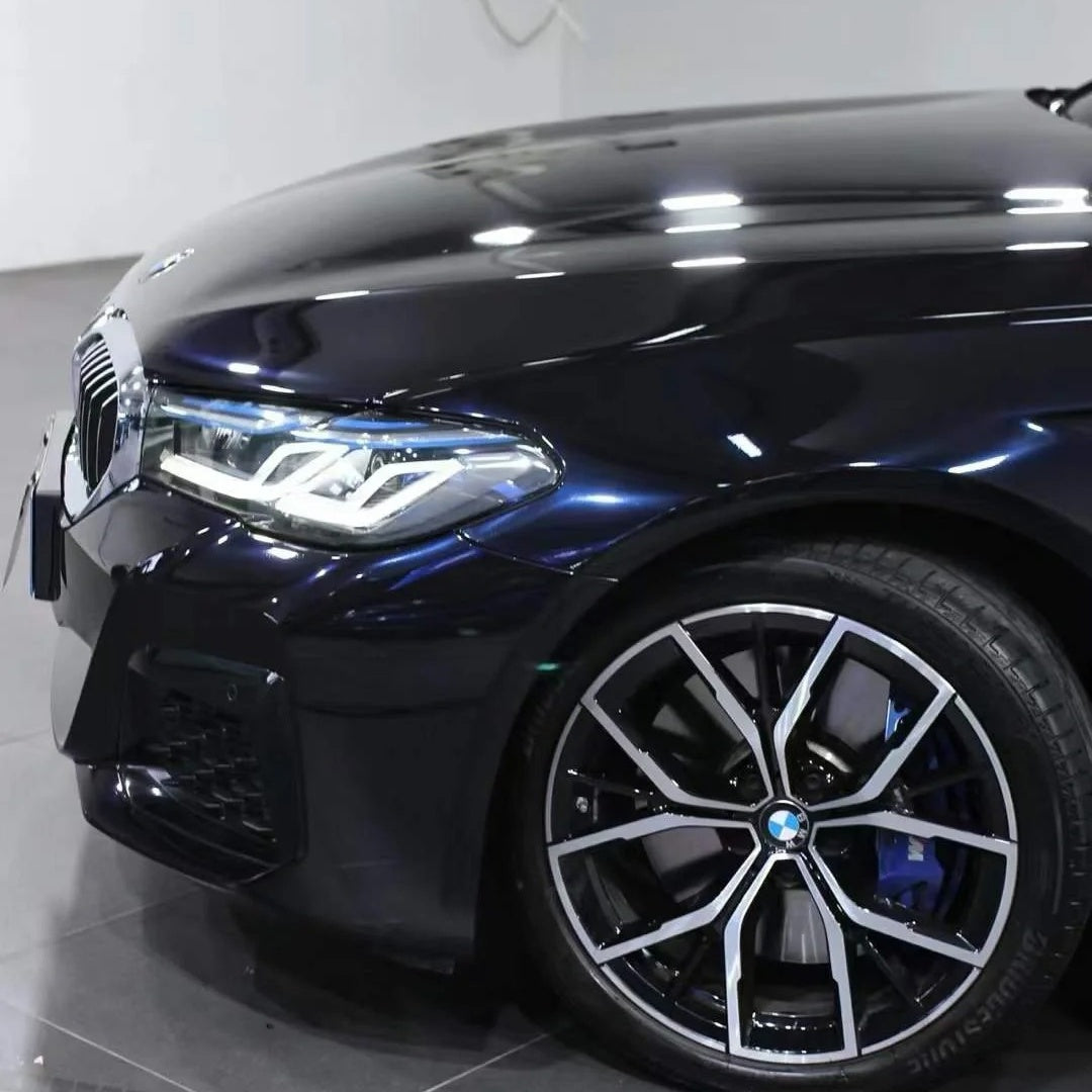 Glossy Metallic Glitter Black Blue Vinyl Wrap product image 9 - Veloro metallic vinyl wrap
